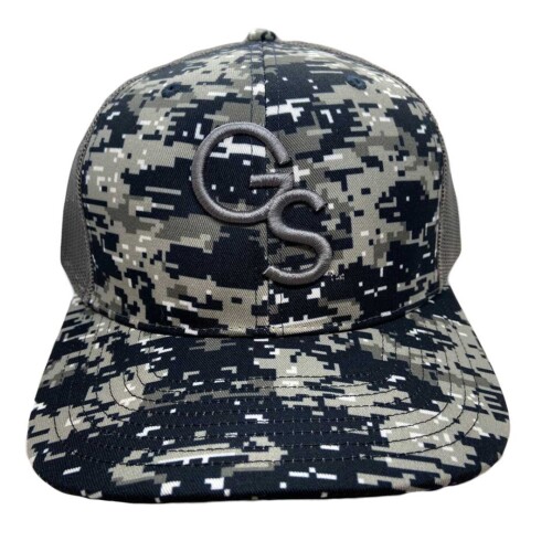 Navy Digital Camo Trucker Hat with Charcoal GS
